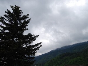 Skagway hills and sky- kind of like home