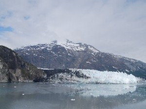 Margerie Glacier emerging into the bay