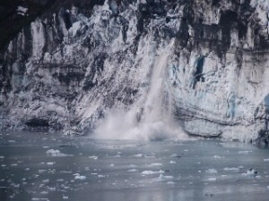 Calving glacier