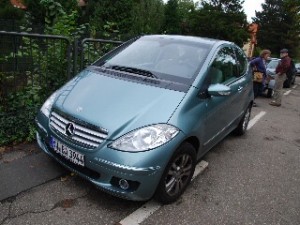 Here is the car Tami would have preferred driving (seen frequently in Germany)