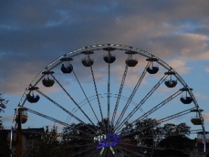 Beautiful evening at the wine festival