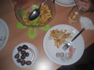 Our chestnuts and spaetzle