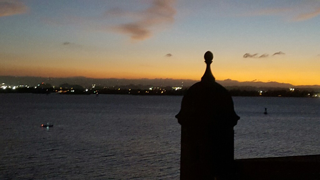 San Juan at sunset.