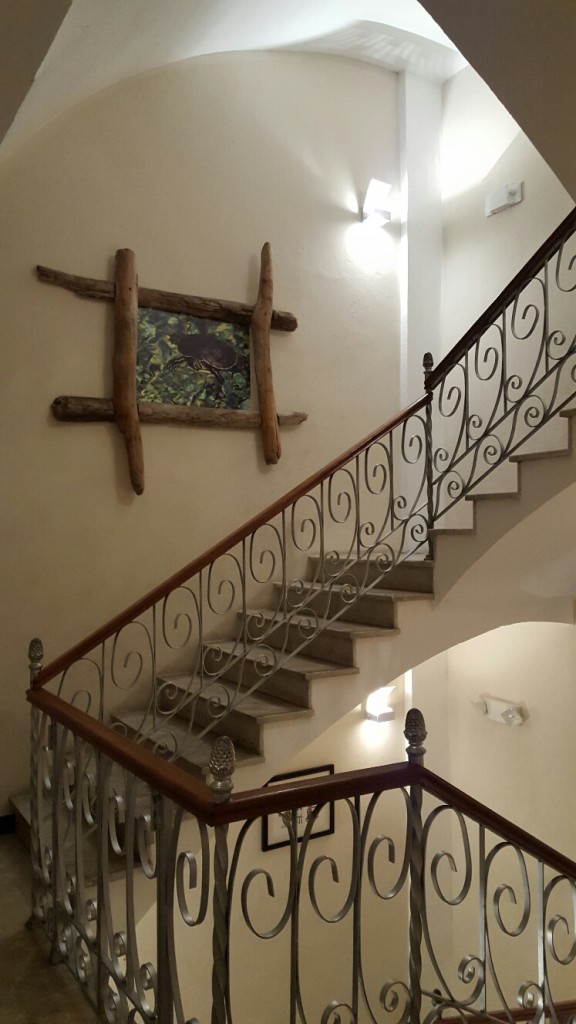 First staircase to the fourth floor.